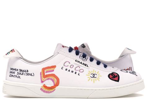 chanel sneakers pharrell white multi-color|pharrell williams nmd chanel sneakers.